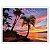 Quadro Decorativo Paisagem Praia com Coqueiros em Fim de Tarde - Imagem 4