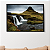 Quadro Decorativo Cachoeira e Montanha - Imagem 1