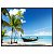 Quadro Decorativo Praia com Mar Azul Barco e Palmeiras - Imagem 5