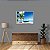 Quadro Decorativo Praia com Mar Azul Barco e Palmeiras - Imagem 2