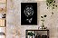 Quadro Decorativo Leão Preto e Branco - Imagem 3