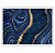 Quadro Decorativo Horizontal Abstrato Azul Escuro e Dourado - Imagem 5