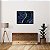 Quadro Decorativo Horizontal Abstrato Azul Escuro e Dourado - Imagem 3