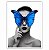 Quadro Decorativo Rosto Feminino com uma Borboleta Azul - Imagem 5