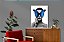 Quadro Decorativo Rosto Feminino com uma Borboleta Azul - Imagem 2