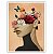 Quadro Decorativo Mulher com Flores no Rosto - Imagem 4