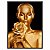 Quadro Decorativo Pintura Dourada em Corpo Feminino - Fundo Preto - Imagem 5