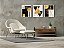 Quadro Decorativo Trio de Formas Geométricas Preto e Dourado - Imagem 2