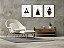 Kit de Quadros Decorativos Triângulos em Fundo Marmorizado - Imagem 2