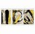 Kit de Quadros Decorativos Pintura Abstrata Preto e Amarelo - Imagem 3