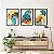 Kit de Quadros Decorativos Flores Nórdicas Color - Imagem 1