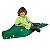 Low Puff Nórdico Pântano Crocodilo - Imagem 1