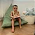 Puff Infantil Encanto em Veludo Slumber - Imagem 1