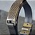 Pulseira Grid Masculina em Couro Preto - Imagem 4
