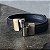 Pulseira Grid Masculina em Couro Preto - Imagem 2