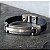 Pulseira Manhattan Masculina em Couro e Aço - Imagem 1