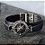 Pulseira Travel ( Rosa dos Ventos e couro preto ) - Imagem 1
