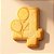 Cortador e Marcador para Biscoito, Pasta Americana, Bolacha, Massa | Números | Número 4 com balões - Imagem 1
