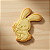 Cortador e Marcador para Biscoitos, Pasta Americana e outros - Páscoa | Coelho com Cenoura | Tamanho 8,5cm - Imagem 2