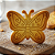 Cortador e Marcador para Biscoito, Pasta Americana, Bolacha, Massa | Jardim | Borboleta Sorrindo - Imagem 1