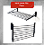 Varal De Parede Retratil Articulado 8 Varetas Aluminio - Home Plus - Imagem 9