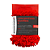 Luva Microfibra Chenile Tam Unico Vermelho - POWERMAID - Imagem 1