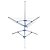 Varal De Roupas Parabolico Aluminio Leve 14 Mt 6 Cordas - MOR - Imagem 2