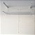 Varal De Parede Sobe E Desce Manual Classico 120 Cm Aluminio - Bitenfer Varais - Imagem 16