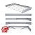 Varal Mágico 69 Cm 4 Varetas Apartamento Kitnets Aluminio - Imagem 4