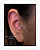 Piercing Labret Lua Zircônias Cravejadas - Titânio - Imagem 2