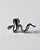 Piercing Labret com Serpente Zahir - Titânio - Imagem 1