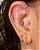 Piercing Labret Navelete Zircônia  Central - Titânio - Imagem 2