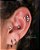 Piercing Cluster  Ornamentado com Zircônias Cúbicas Riya - Titânio - Imagem 2