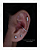 Piercing Labret com Opala Branca Nilah - Titânio - Imagem 2