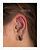 Piercing Labret Serpente com Zircônias Cravejadas - Titânio - Imagem 2