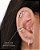 Piercing Argola Dupla Fileira Separada com Zircônias Cravejadas - Titânio - Imagem 2