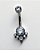 Piercing Bananabell Ornamental com Zircônias Cúbicas - Titânio - Imagem 1