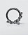 Piercing Argola com Zircônias Cúbicas Maya - Titânio - Imagem 1