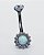 Piercing  Bananabell Ornamentado Com Opala - Titânio - Imagem 1