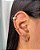 Piercing Argola Cravejada Tripla Dourado Pvd - Imagem 2