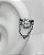 Piercing Argola Ornamentada com Zircônia - Titânio - Imagem 1