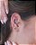 Piercing Argola Com Zircônias Azul Turquesa Titânio - Imagem 2