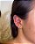 Piercing Argola Com Zircônias Azul Turquesa Titânio - Imagem 3
