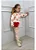 Conjunto Infantil Off Moletom Térmico Calça Ribana Canelada Corações - Imagem 3