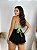 Short Jeans Feminino Destroyed Preto casuaal com forro cintura alta Com Barra Desfiada | Sem elastano moda verão - Imagem 7