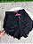 Short Jeans Feminino Destroyed Preto casuaal com forro cintura alta Com Barra Desfiada | Sem elastano moda verão - Imagem 9