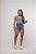 Short Jeans Feminino Cintura Alta Com Cinto Acoplado E Barra Costurada Desfiada- Sem Elastano - Imagem 6