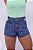 Short Jeans Feminino Com Vazado Na Cintura E Com Detalhes Na Lavagem- Sem Elastano - Imagem 17