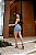 Short Jeans Feminino Destroyed Cintura Alta Marmorizado Com Strass E Barrinha Costurada | 100% Algodão Sem Elastano - Imagem 2