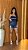 Short Jeans Azul Com Strass Cintura Alta - Barrinha Costurada e Destroyed | Strass - 100% Algodão - Sem Elastano - Imagem 4